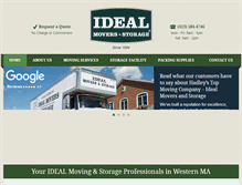 Tablet Screenshot of idealmovers.com